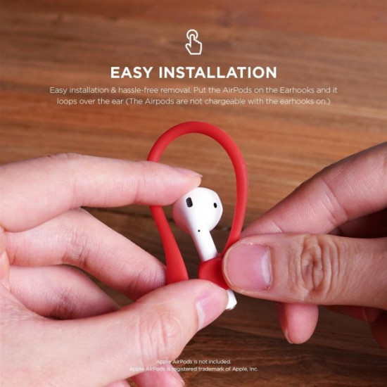 Elago Earhook for AirPods Red (EAP-HOOKS-RD)