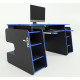 Gaming table Galaktika Zeus black + blue