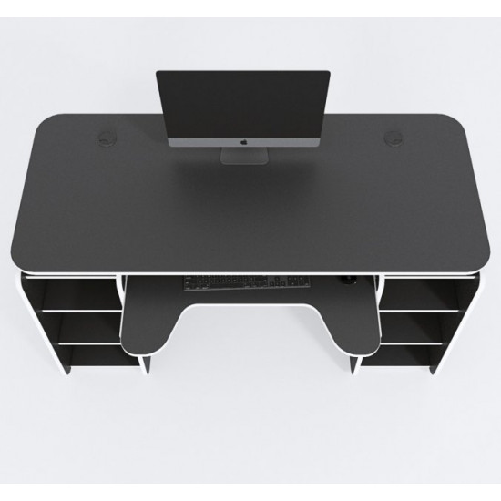 Gaming table Galaktika Zeus black + white