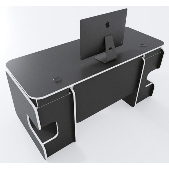 Gaming table Galaktika Zeus black + white