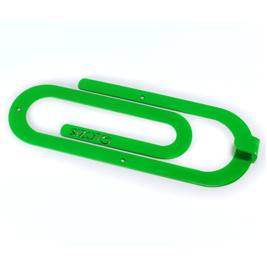  Вешалка настенная Крючок Glozis Clip Green H-011 26 х 10см