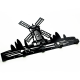 Wall hanger Glozis Windmill H-064 46 x 26cm