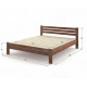 Bed made of natural wood pine Premiere 140x200 light walnut Stemma