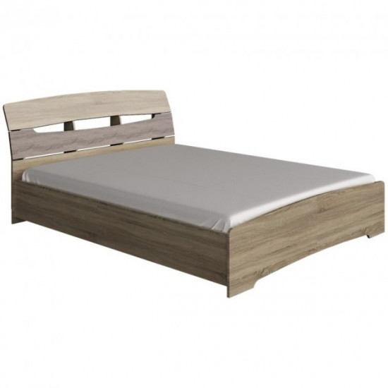 Bedroom set Mix of laminated chipboard Sonoma Oak + White Everest