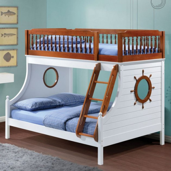 Original Kaito triple bunk bed color white