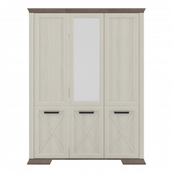 Hinged wardrobe for the bedroom made of chipboard SZF3D Marcel Gerbor