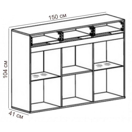 Display cabinet BRV Azteca KOM_2W/1D/3S/10/15 white/white gloss (011)