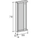 Upper module RoKo Runa 71.8 x 30 x 5 cm Smoky Oak (20200028606)