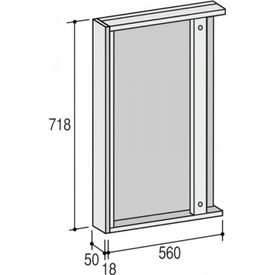 Bottom module RoKo Runa 82 x 56 x 5 cm Oak Vintage (20200028558)