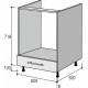 Bottom module for oven RoKo Runa 82 x 52 x 60 cm Macchiato (20200028773)