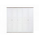 Five-door swing wardrobe SZF5D for the bedroom made of chipboard Tina Gerbor