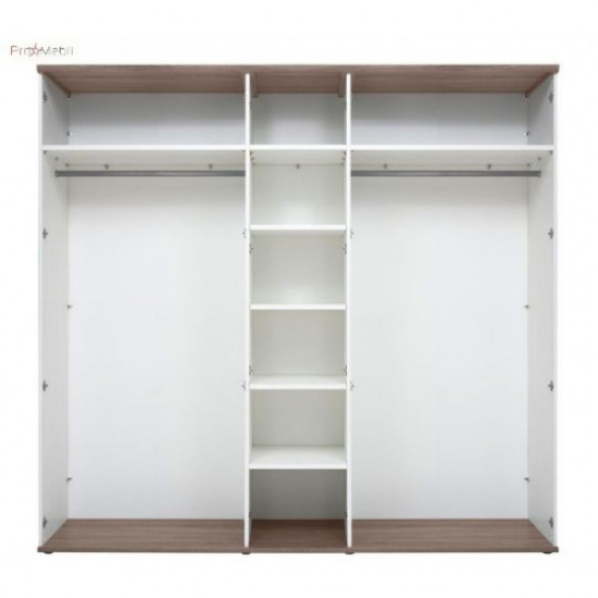 Five-door swing wardrobe SZF5D for the bedroom made of chipboard Tina Gerbor