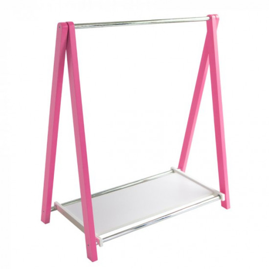 Clothes rack Fenster Leo 1P Pink