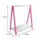 Clothes rack Fenster Leo 1P Pink