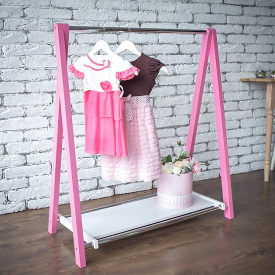 Clothes rack Fenster Leo 1P Pink