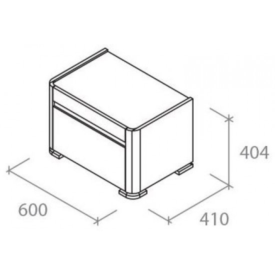 Cabinet Aqua Rodos Avangard White matte ordf (AP000032638)