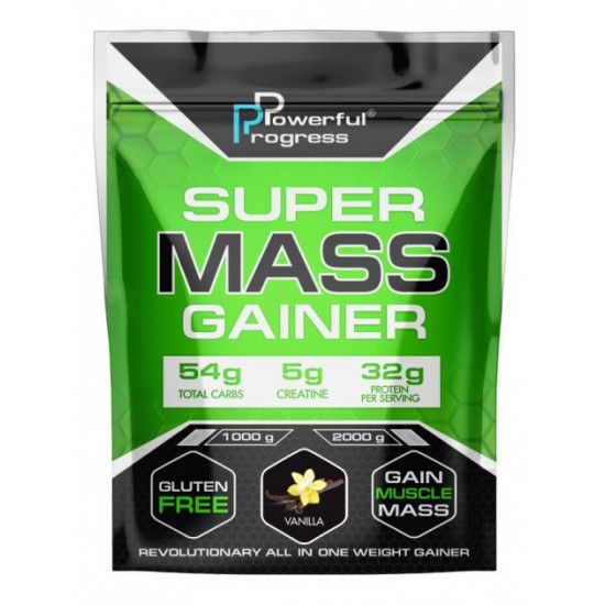 Gainer Powerful Progress Super Mass Gainer 1 kg Vanilla (568017)