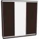 Sliding wardrobe HOUSE B246 Wenge chipboard+Mirror 240x60x240