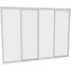 Sliding wardrobe DOM V376 White chipboard 370x60x240