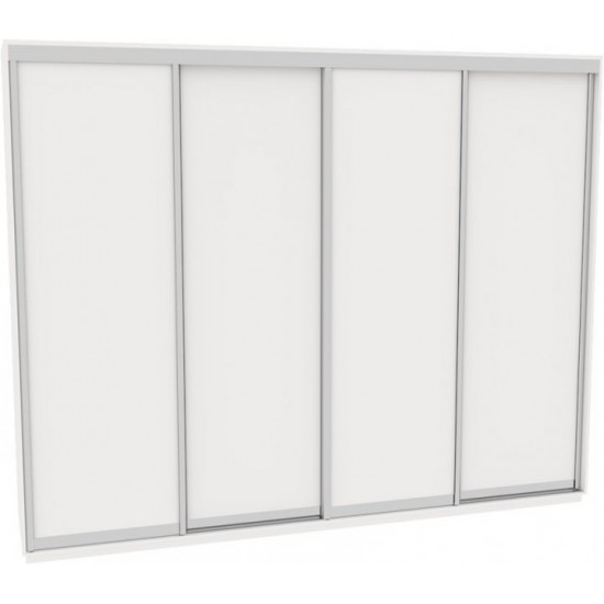 Sliding wardrobe DOM V326 White chipboard 320x60x240