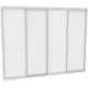 Sliding wardrobe DOM V326 White chipboard 320x60x240