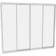 Sliding wardrobe HOUSE B316 Alaska Mirror 310x60x220