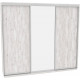 Sliding wardrobe HOUSE B276 Alaska Chipboard+Mirror 270x60x220