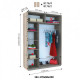 Sliding wardrobe HOUSE B176 White chipboard 170x60x220