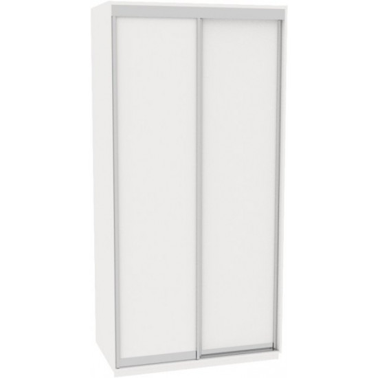 Sliding wardrobe DOM V146 White chipboard 140x60x220