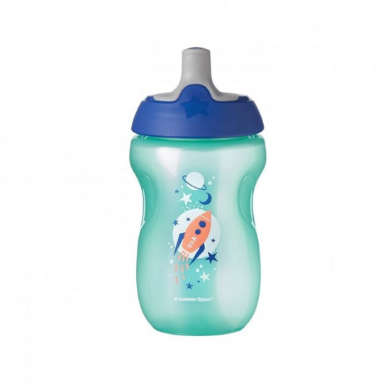  Поильник TommeeTippee Sportee AE100-148 300 мл Бирюзовый с синим