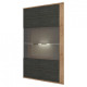 Showcase in the living room made of chipboard Adele 900 2D Sokme oak craft tobacco/northern wood