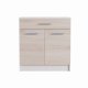 Kitchen Eco module Bottom drawer 800 + worktop Omni Home Ash Shimo Light 80x46x85 cm