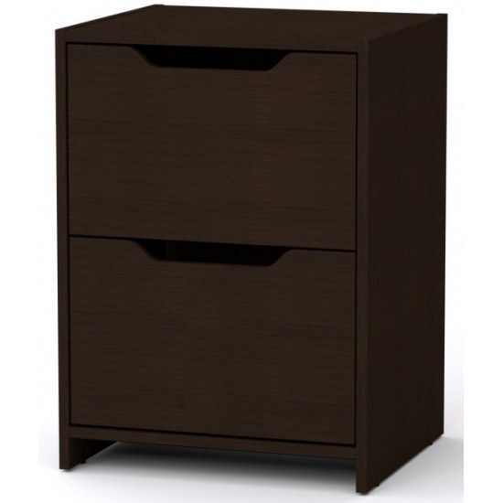 Bedside table Kompanit PKT 9 Wenge dark (48x42x66 cm)