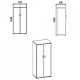 Wardrobe KOMPANIT-2 Beech