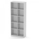 Book rack Kompanit KSH-2 ABS alba (white)