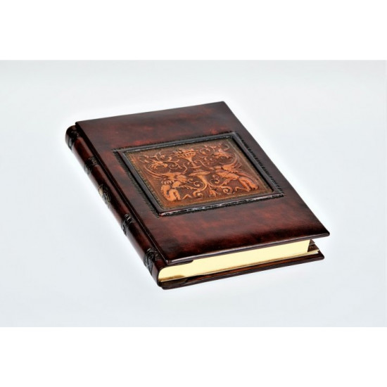 Leather notebook Florentia Dragon 15x22 cm Brown (DIA3609001)