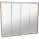 Sliding wardrobe HOUSE H4316 Sonoma Oak Mirror 310x60x240