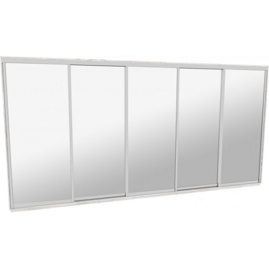 Sliding wardrobe HOUSE N4486 Alaska Mirror 480x60x240