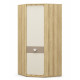 Corner cabinet Furniture-Service Lamy 1D 91.9x196.6x91.9 blackwood barley/cappuccino, champagne