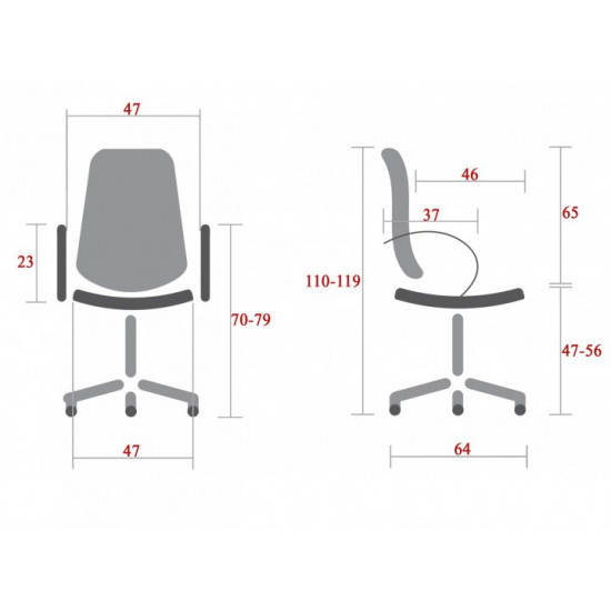 Ergonomic Office Chair Bali Zeus Deluxe Blue DeepTilt Blue