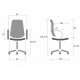 Ergonomic Office Chair Bali Fly 2232 DeepTilt Gray