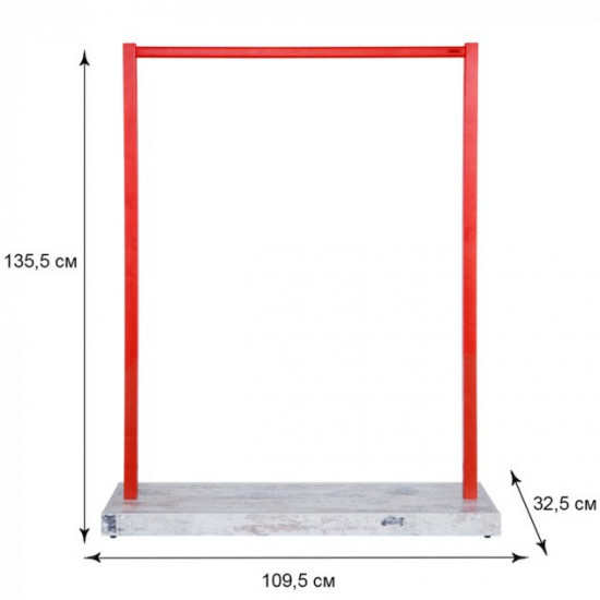 Floor hanger Fenster Elite 1 Country/Red