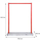 Floor hanger Fenster Elite 1 Country/Red