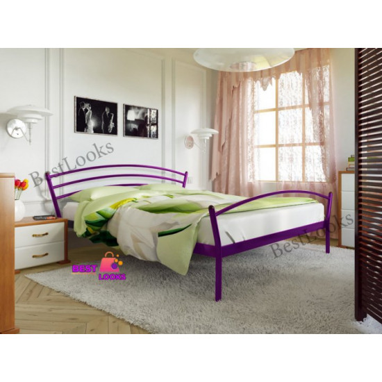 Metal one-and-a-half bed 120x190 Metakam Marco-2 Violet