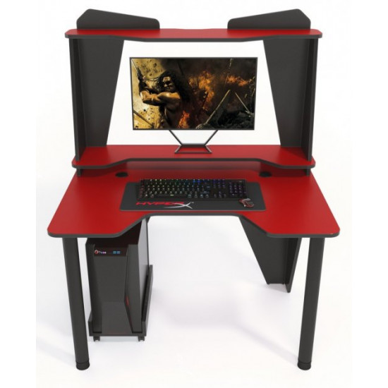 Gaming table with add-on Ivar 2 120 Zeus red + black