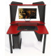 Gaming table with add-on Ivar 2 120 Zeus red + black