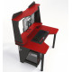 Gaming table with add-on Ivar 2 120 Zeus red + black