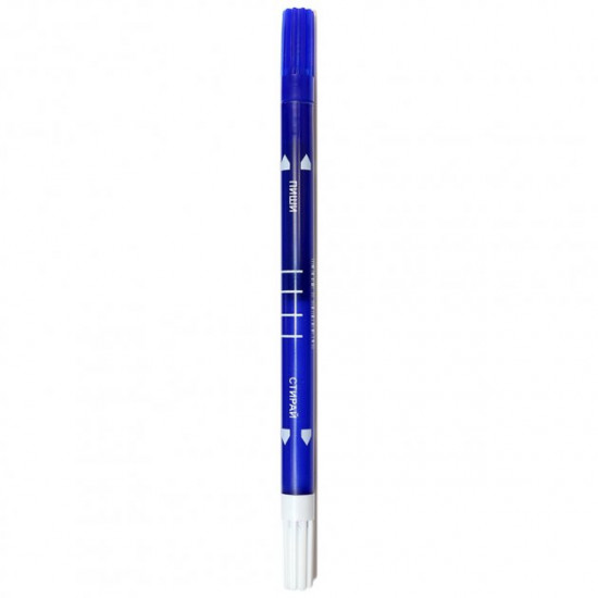 Auchan double-sided write-erase pen, 0.5 mm, blue