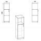 Bookcase KSh-16 Companit Nymphea alba