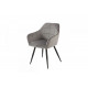 Soft dining chair Vetro M-62 corduroy color gray